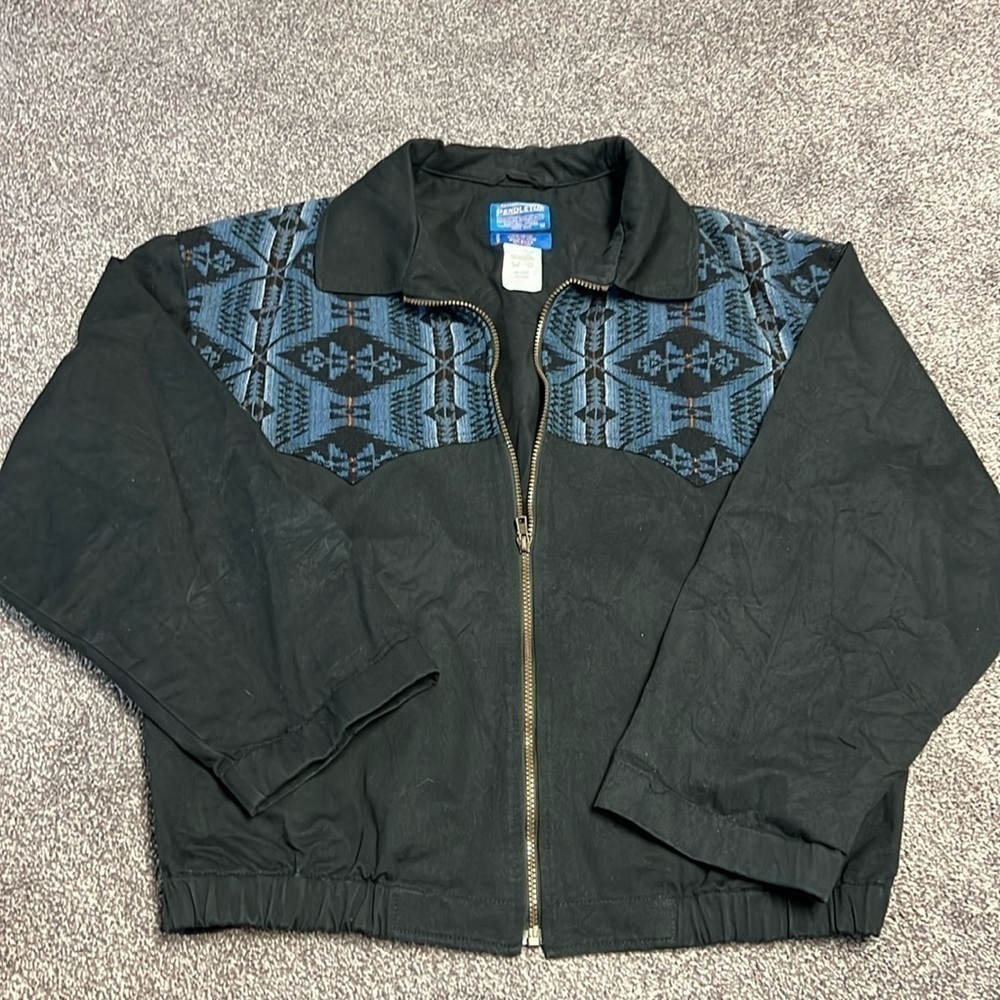 Pendleton Western Wear Men's L Jacket 100% Cotton Aztec Native American